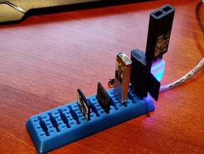 usb sd kart tutucu kablo sürücüler 3d print model - Mito3D