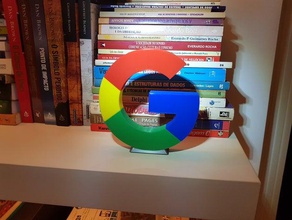 google logosu + çoklu parça renkli stand 3d print model - Mito3D