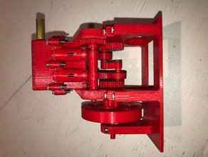 working 2 cylinder air engine model powered repair part 3d print model - Mito3D