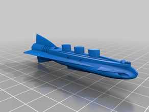 aethernaught - crucero ligero británico dirigible los juegos de azar steampunk mesa juego wargaming 3d print model - Mito3D