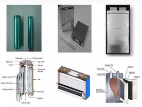 3 verschiedene Formen der lithium-Batterie-Struktur 3d print model - Mito3D