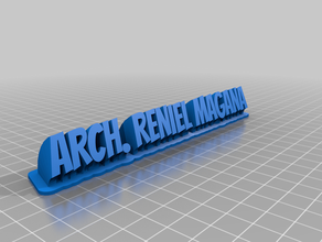 arch personalizado 3d print model - Mito3D