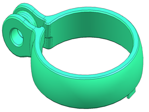 anel de montagem busch + mueller iq-x bicicleta lâmpada farol a luz ixon iq 3d print model - Mito3D