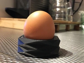 geométrica de huevo taza la copa el geométricas 3d print model - Mito3D