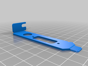 video card bracket low profile mounting support 3d print model - Mito3D