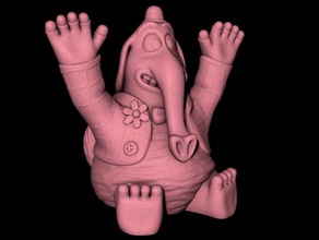 bing bong fácil de impresión ningún apoyo la animación dibujos animados disney pixar figura adentro hacia afuera modelo escultura supportless 3d print model - Mito3D