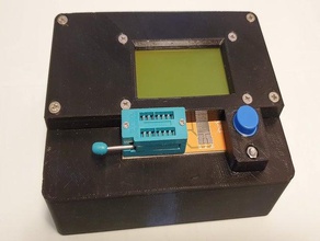 lcr-t4 case aa batteries component tester 3d print model - Mito3D