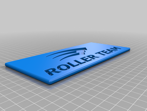 roller team-logo 3d print model - Mito3D