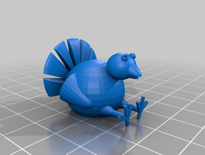 simple turkey thanksgiving turky 3d print model - Mito3D
