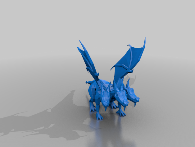 ancienne école de runescape roi dragon noir le monstre les monstres oldschool 3D print model - Mito3D