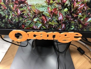 orange bikes logotipo 3d print model - Mito3D