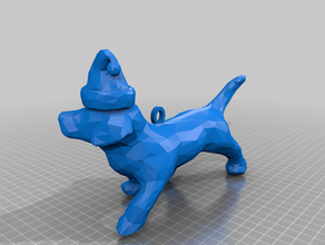 dog ornament 3d print model - Mito3D