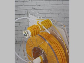 cover handle martusha filament system dual color extruder extrusion spool holder mount rack 3d print model - Mito3D