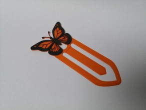 butterfly bookmark book books reading 3d print model - Mito3D