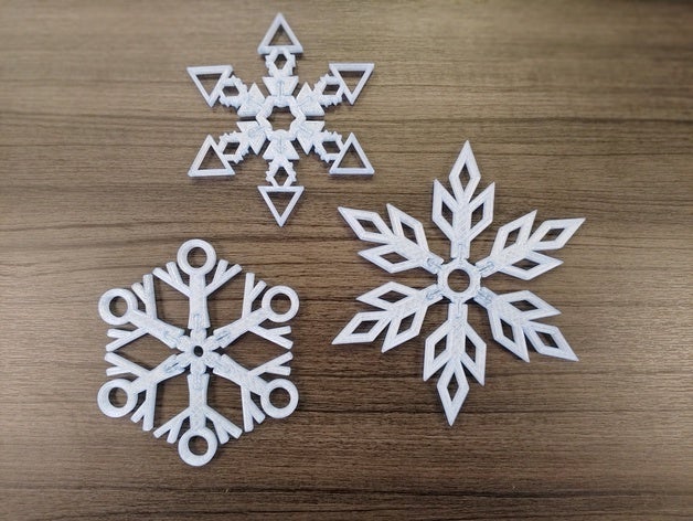 build your own snowflake christmas hannukah holiday kwanzaa winter 3D print model - Mito3D