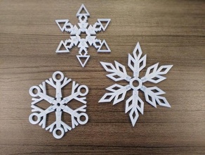build your own snowflake christmas hannukah holiday kwanzaa winter 3d print model - Mito3D