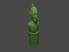 goblin busto el carácter de cuento hadas la fantasía cabeza rpg escultura mesa juego 3d print model - Mito3D