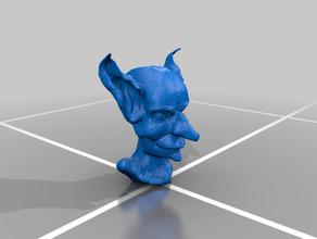 goblin1 bobfps criaturas fantasie goblin a cabeça 3d print model - Mito3D