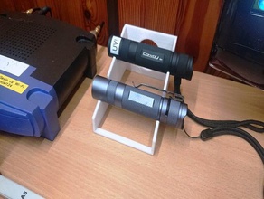 convoy s2+ holder flashlight stand convoys2 c8 light s2 clip mount 3d print model - Mito3D