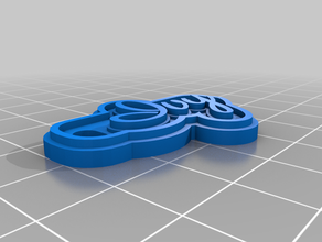 ivy keychain customized 3d print model - Mito3D