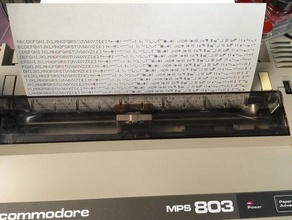 mps-803 cover lid 601020-60 commodore mps803 printer spare part 3d print model - Mito3D