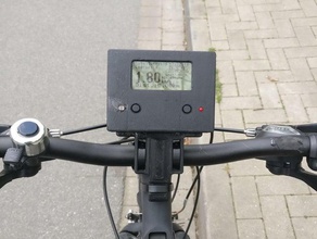 gps bicycle computer w esp32 speedometer sd logging 3d printing arduino bike fahrrad lcd project card tracker 3d print model - Mito3D