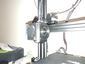 ventilador de refrigeración la cubierta velocidad pila punta del conducto creality ender 3 3d print model - Mito3D