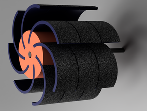 sanding wheel lamellar grinder autodesk fusion 360 drill tool tools 3d print model - Mito3D