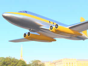 c-102 avión avro fusion 360 comercial 3d print model - Mito3D