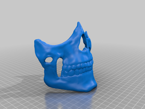 higgs mask teeth remix deathstranding skeleton skull 3d print model - Mito3D