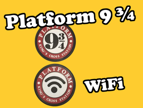 a plataforma 9 3 quartos wi-fi 3d print model - Mito3D
