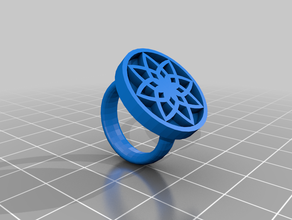 fiore di loto anello 3d print model - Mito3D