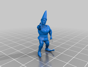 gnome, elfe en colère l'elfe gnome 3d print model - Mito3D
