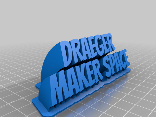 il mio personalizzato spazzare draeger maker spazio su misura 3D print model - Mito3D