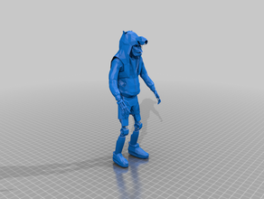 man iron wolfs clothes - underhiver t-model inquisimunda necromunda tnt 3d print model - Mito3D