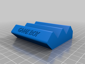 gameboy cartridge display stand advance color 3d print model - Mito3D