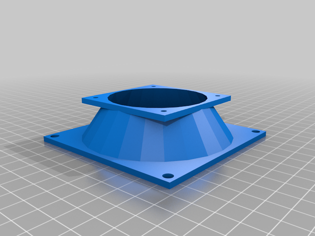 60-92 fan-adapter gesenkt 3D print model - Mito3D