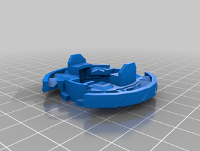 axe beyblade part 3d print model - Mito3D