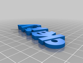 meu personalizados iamburny de texto do nome chaveiro, pingente personalizado 3d print model - Mito3D