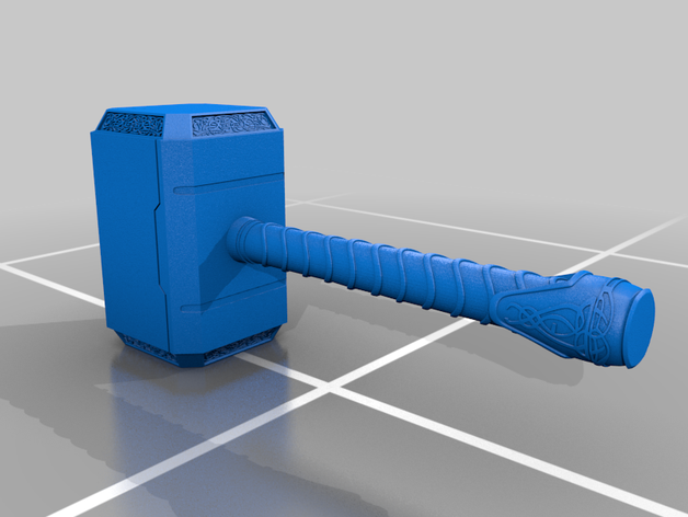 thor o martelo de réplica martillo marvel mjlnir 3D print model - Mito3D