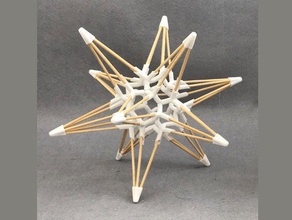 Polyeder Sterne neunten stellation Ikosaeder Weihnachten Weihnachts-Dekoration ornament Dekoration mathematische simplestar Stern - Spielzeug 3d print model - Mito3D
