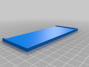 2 fileiras 25x25 o movimento fácil bandeja personalizado 3d print model - Mito3D