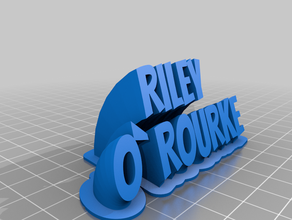riley customized 3d print model - Mito3D