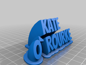 kate customized 3d print model - Mito3D