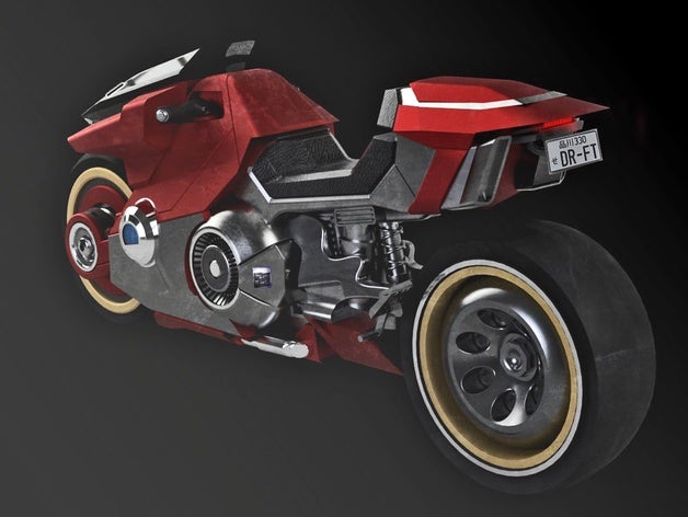 cyberpunk 2077, o icônico de moto 2077 jogo modelo 3D print model - Mito3D