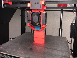 zafiro pro e3d de montaje ajustable fanduct 3d print model - Mito3D