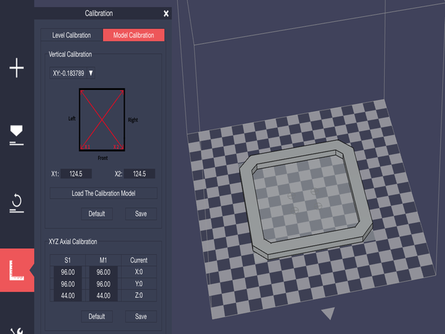 cetus xy calibrateur cetus3d 3D print model - Mito3D