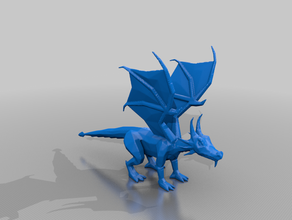 oldschool runescape elvarg fixed dragon dragons game monster monsters old school 3d print model - Mito3D
