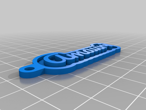 my customized key chain amauri 3d print model - Mito3D