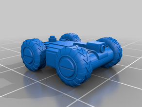 gaslands rc bombe à roues, chenilles 3d print model - Mito3D